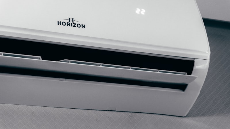 Aircon not cold — indoor split unit showing temperature display
